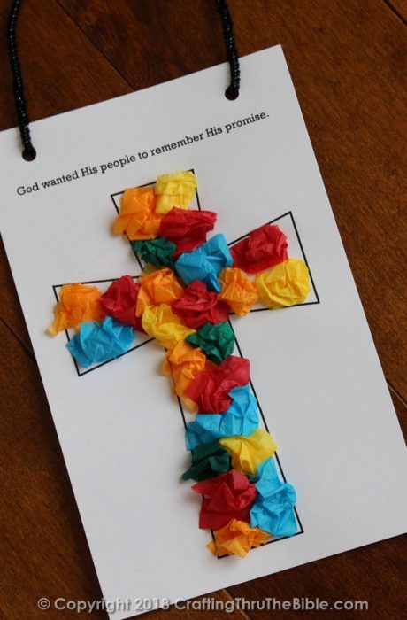 Puffy Cross Hanger - Crafting Thru the Bible